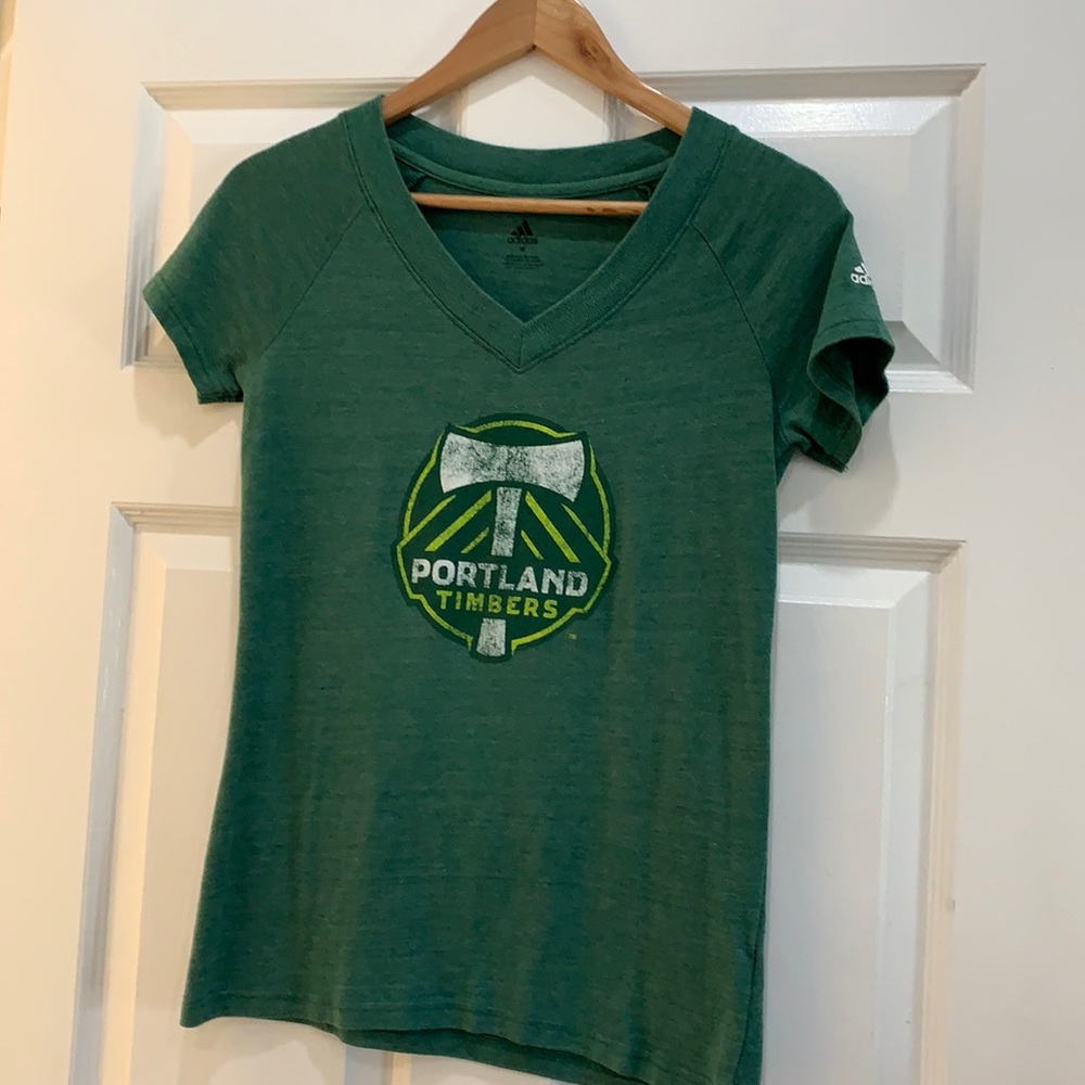 Adidas Portland Timbers V-Neck Tee